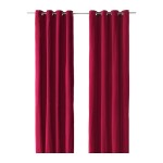 IKEA Sanela 1 Pasang Gorden Gelap Blackout Beludru Warna Merah Muda Gelap - 1001 Online Shop Jasa Titip Beli IKEA